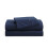 Tommy Hilfiger Tommy Hilfiger - Conjunto de lenis de algodo percal com fronha combinando Crisp & Cool Solid Home Essentials (Navy Twin) 1