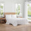 Tommy Hilfiger Tommy Hilfiger - Conjunto de lenis de algodo percal com fronha combinando Crisp & Cool Solid Home Essentials (White Twin) 2