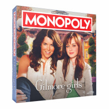 Monopoli: Gilmore Girls acquistano Sell & Trade Iconic Stars Hollow Locations Include 6 token da collezione come la tazza di caff e Lukes Hat Fun Ga