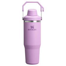 Stanley IceFlow 2.0 Fast Flow Tumbler mit Griff 30 oz | Aufdrehbarer, abgewinkelter Auslaufdeckel | Auslaufsichere Wasserflasche | Isolierter Edelsta