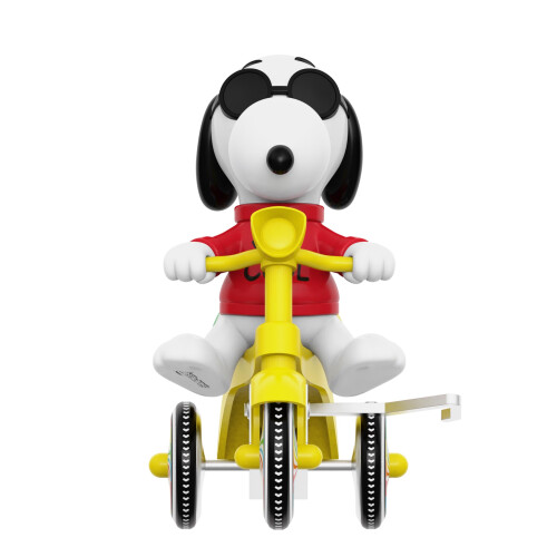 Super7 Peanuts Super Cycles - Joe Cool (R?d m/Yellow Trike) Action Figur 2