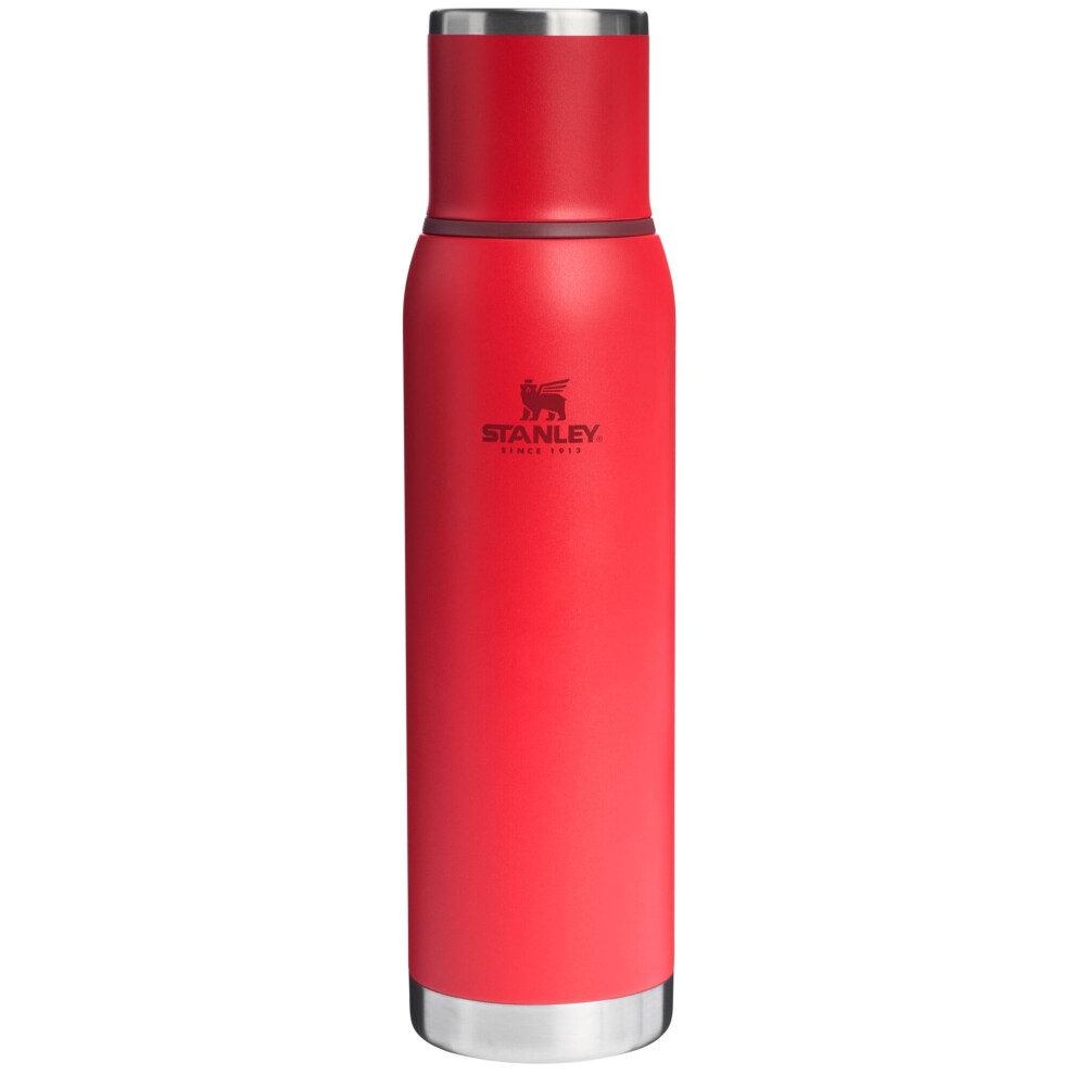 Stanley Adventure-To-Go Vacuum Bottle 1.4 qt | Wide Mouth with Leakproof Cup Lid | Keep Drinks Hot or Cold | Packable for Travel | Insulated Stainless