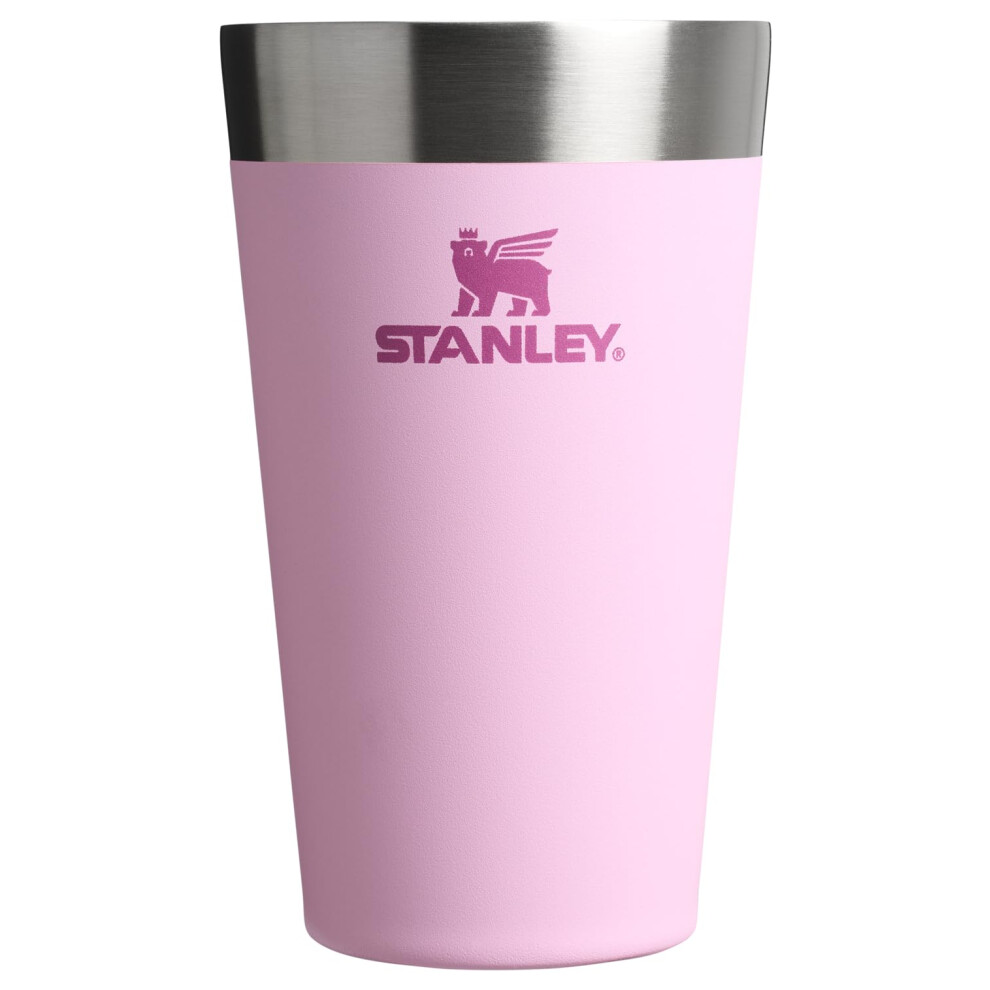 Stanley Adventure Stacking Beer Pint Glass 16oz | Stackable Drinking Cup for Cold Beverages | Dishwasher Safe | Insulated Stainless Steel Tumbler | BP
