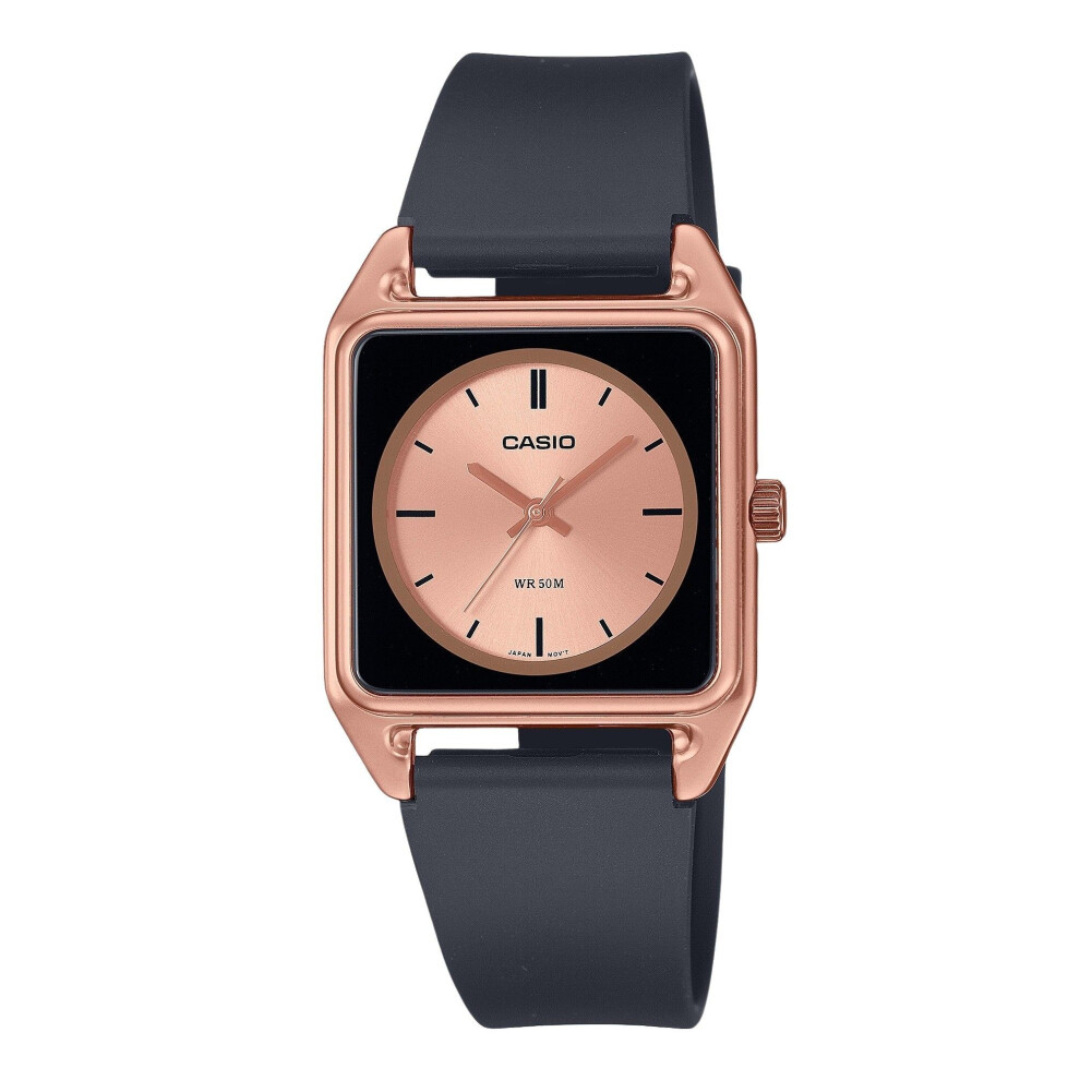 Casio Standard Analog Resin Strap Rose Gold Dial Quartz MTP-B170-5EV Men's Watch