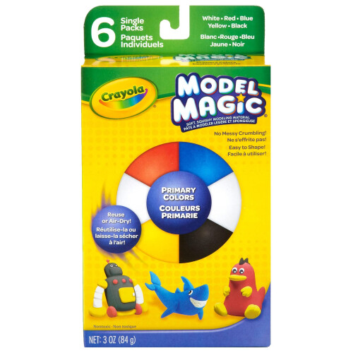Crayola Crayola Model Magic Modeling Material .5 uncji 6/PKG-PRIMARY