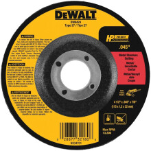 DEWALT DW8424 Thin Cutting Wheel 4-1/2-Inch x .045-Inch x 7/8-Inch Pack of 1