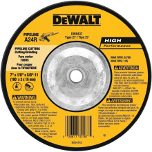 Dewalt 7 tuuman x 1/8 tuuman x 5/8 tuuman - 11 tuuman tehokas putkilaikka