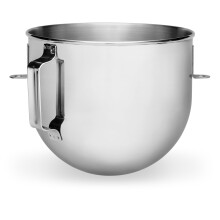 KitchenAid 5 Quart Bowl-Lift Polished Stainless Steel Bowl with Flat Handle - K5ASBP Silver