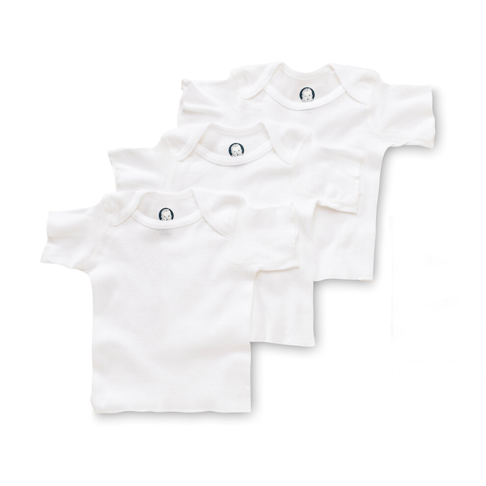 Gerber Brand 3Er-Pack Wei E Pullon-Kurzarmhemden, 0 3 Monate-image