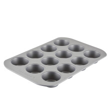 Farberware forma na muffiny s neprilnav   m povrchom / forma na muffiny s neprilnav   m povrchom s 12       lkami - siv