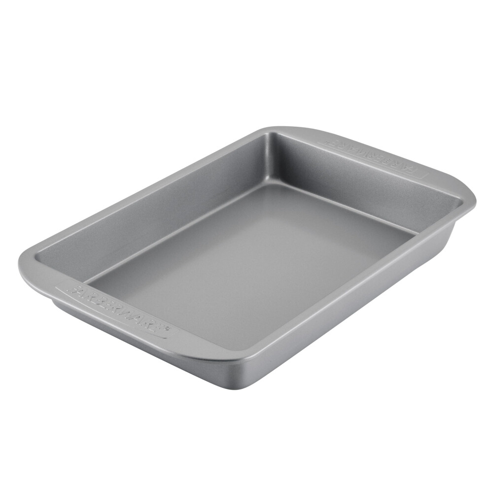 Farberware Nonstick Bakeware Baking Pan / Nonstick Cake Pan Rectangle - 9 Inch X 13 Inch Gray