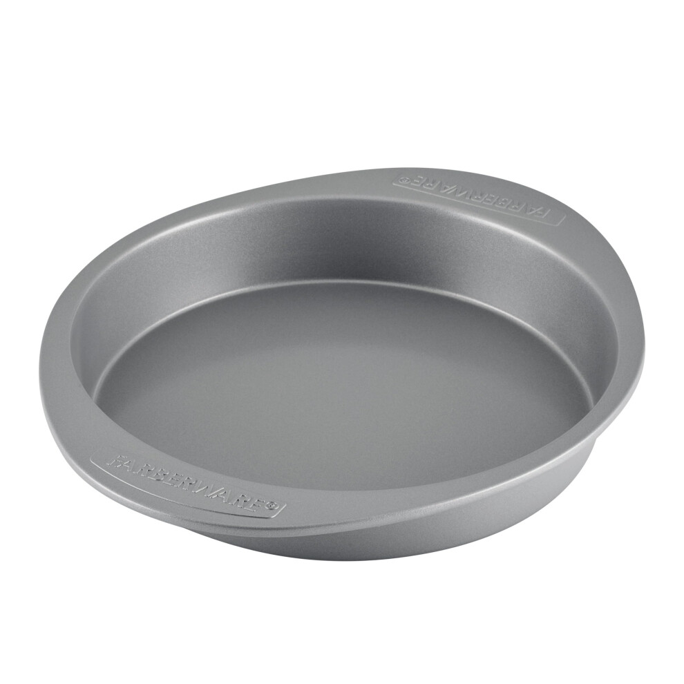 Farberware Nonstick Bakeware Baking Pan / Nonstick Cake Pan Round - 9 Inch 1 Count (Pack Of 1) Gray