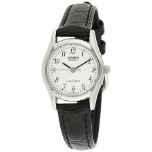 CASIO COLLECTION Mod. ONLY TIME, LEATHER - WHITE