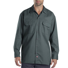 Unisex Long-Sleeve Work Shirt - NAVY - S(D0102H7Z2UT)