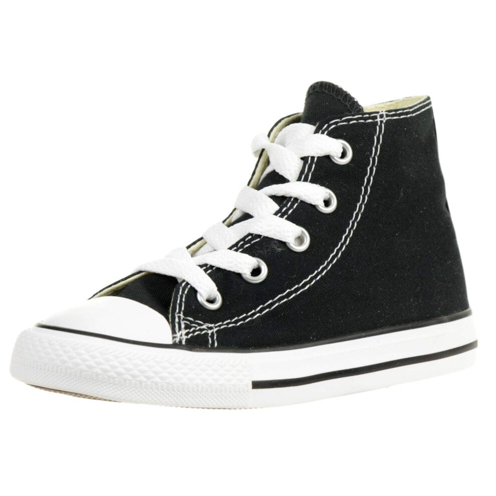 Converse Kid's Chuck Taylor All Star High Top Shoe  Black  7 Toddler (1-4 Years)