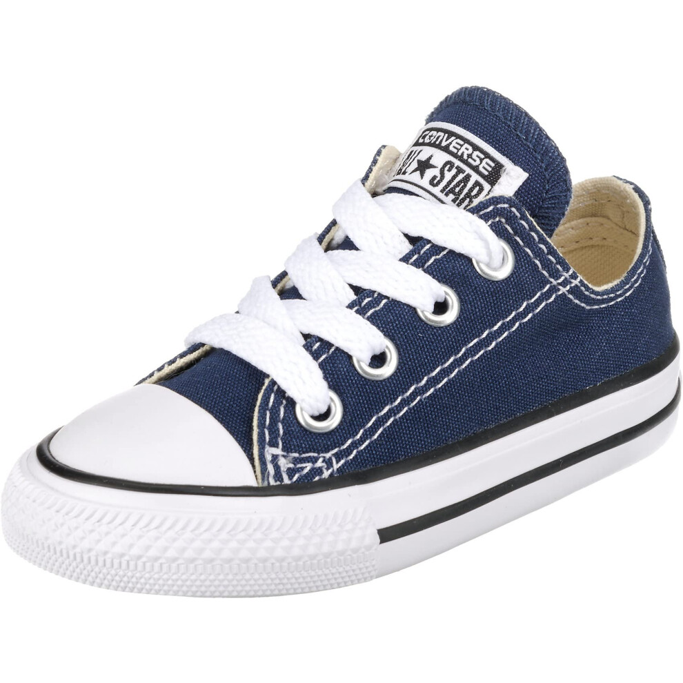 Converse Baby Girls Chuck Taylor All Star Canvas Low Top Sneaker  Navy  2 Infant