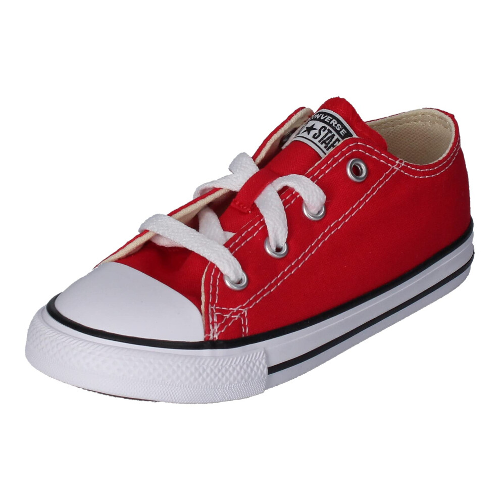 Converse Boy's Chuck Taylor All Star Canvas Low Top Sneaker  red  9 Toddler