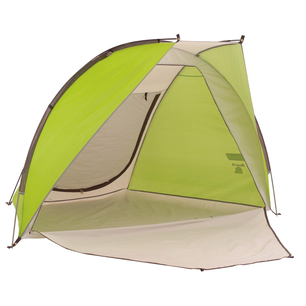 Coleman Beach Shade Canopy Tent  Lightweight & Portable Beach Shade Sets Up in 5 Minutes  UPF 50+ Sun Protection Includes Sand Bags & Stakes to Withst