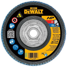 DEWALT Flap Disc Zirconia 4-1/2-Inch by 5/8-Inch-11 80-Grit (DW8313)