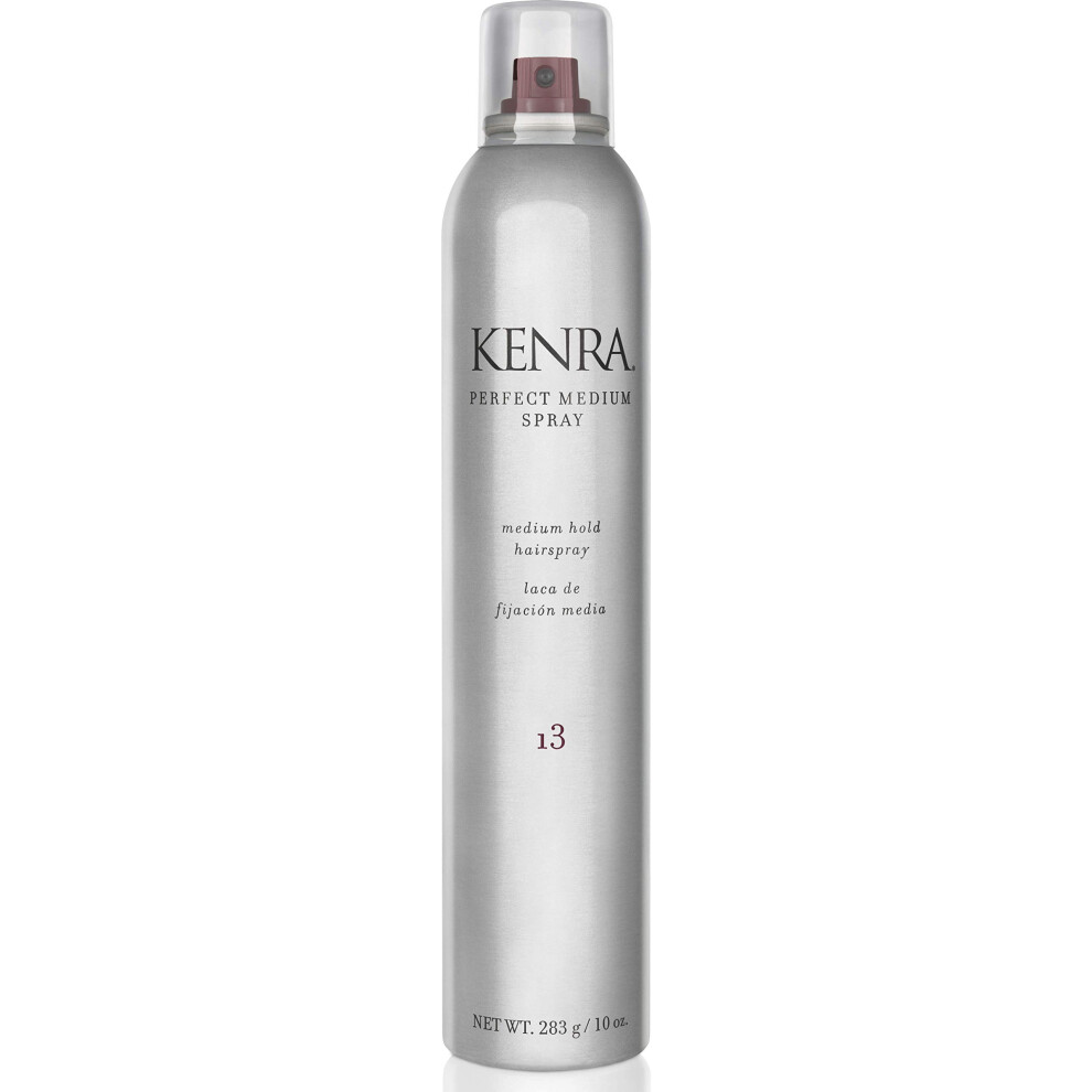 Kenra Perfect Medium Spray 13 50%  Provides Styling Control Without Stiffness  Medium Hold  Fast-Drying Formulation  High Shine Finish  All Hair Types