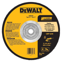 DEWALT DeWalt DW8439 11 Pipeliner Cut/Grind Wheel 9-Inch X 1/8-Inch X 5/8-Inch