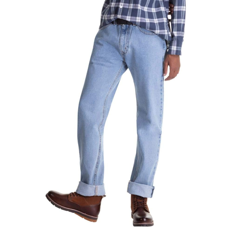 Levi's Men's 505 Regular Fit Jeans (Also Available In Big & Tall) Light Stonewash 36W X 30L