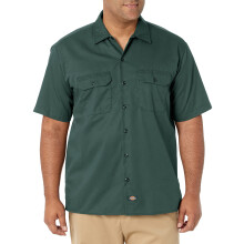 Męska koszula robocza Dickies z krótkim rękawem Hunter Green Small