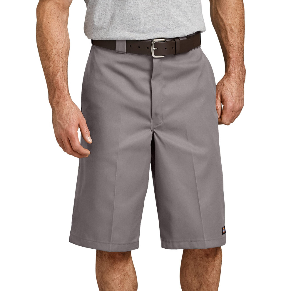Dickies mens 13 Inch Loose Fit Multi-pocket Short Work Utility Pants  Silver gray  38 Regular US