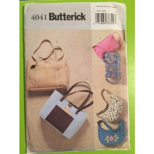 Butterick Butterick Τσάντες, Πατρόν Ραψίματος Χειρός #4041 1