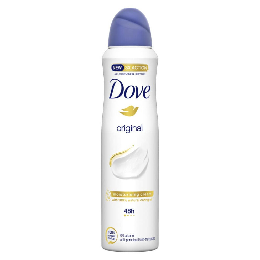 Dove Original Anti-Perspirant Deodorant Spray 150Ml - Image 3