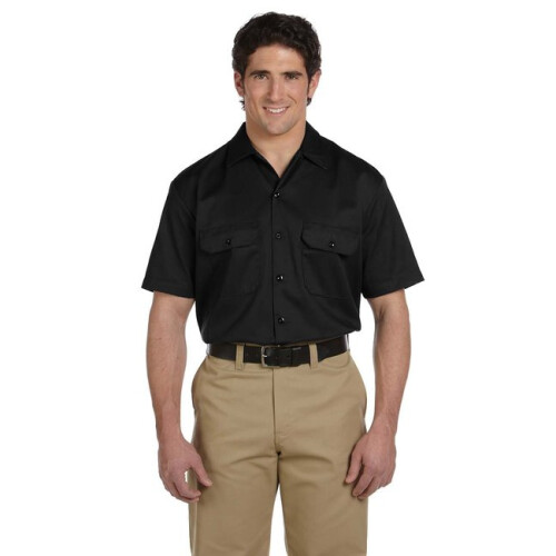 Dickies Unisex Κοντομάνικο Εργασιακό Πουκάμισο - ΜΑΥΡΟ - S(D0102H7MFMP)