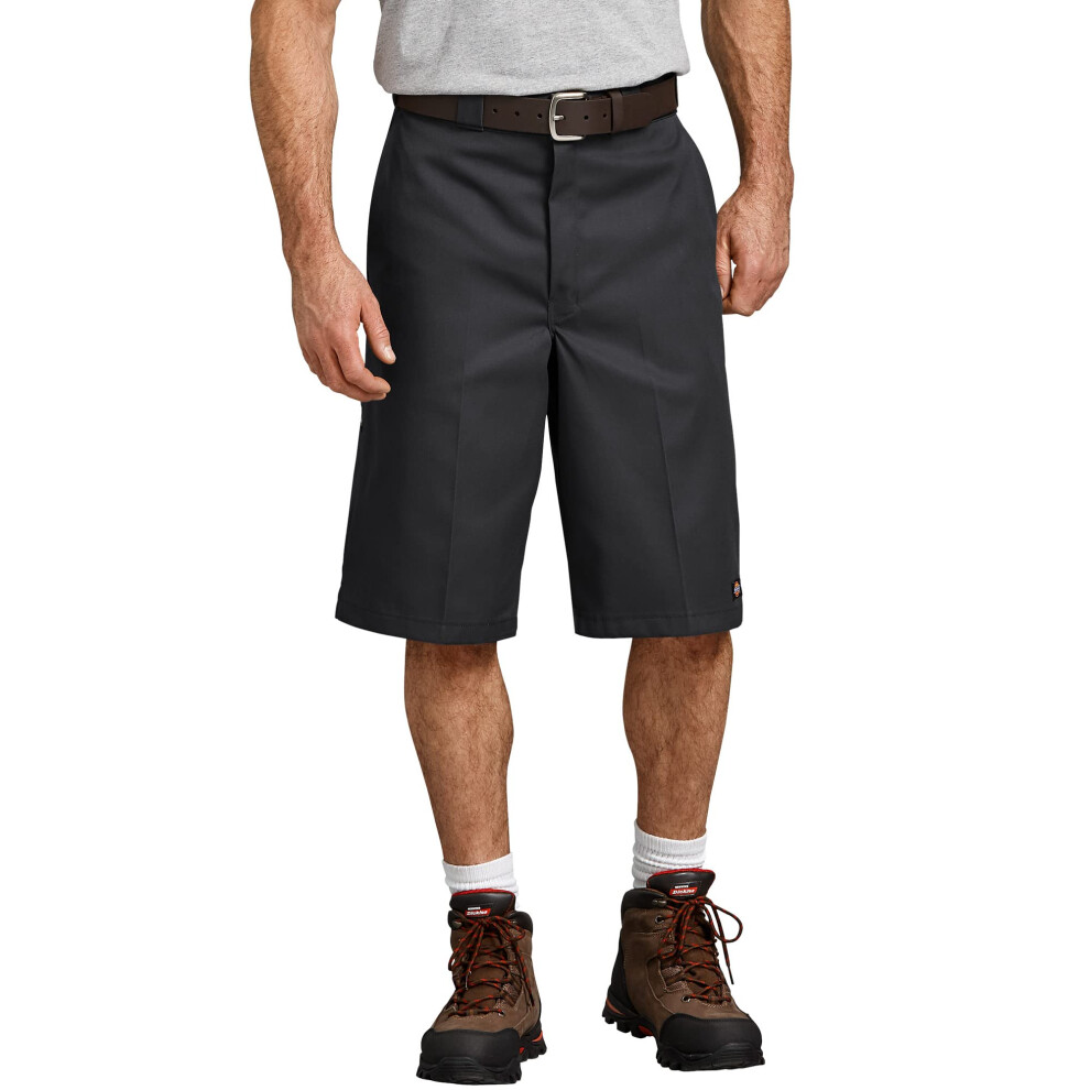Dickies mens Dickies Mens 13 Inch Loose Fit Multi-pocket Short work utility pants  Black  33 US