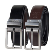 Cintur   n reversible Kenneth Cole para hombre (cintur   n reversible individual), negro/marr   n, bronce, talla 36 (EE. UU.)