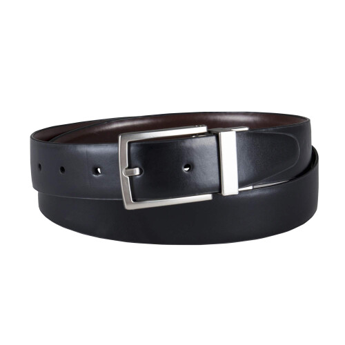 Kenneth Cole Ζώνη Kenneth Cole ανδρική (Αναστρέψιμη) Μαύρη/Καφέ Gunmetal, 36 US 1