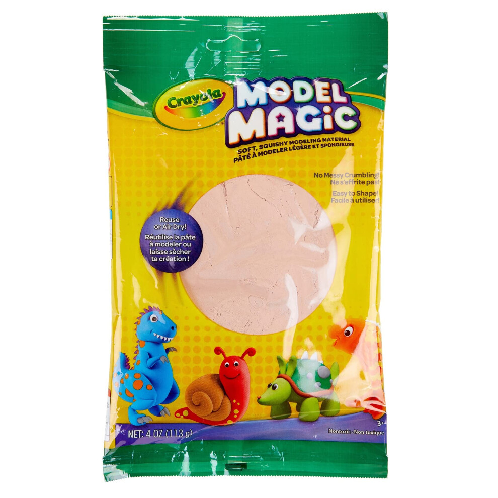 Crayola Model Magic - Bisque (4 Oz) Modeling Clay Alternative At Home Crafts For Kids Gifts