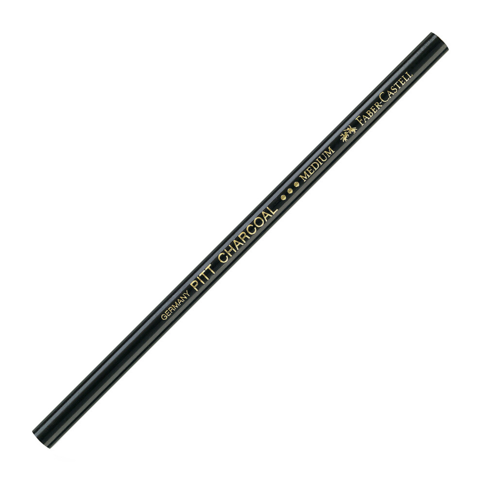 Faber-Castell PITT Charcoal Pencil Supreme Artist Quality  Grease and Oil Free  Black Medium