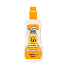 Australian Gold Spray Gel Protetor Solar, SPF 30, 236ml | Max Hidratante | Com Aloe Vera | Amplo Espectro | Resistente à Água