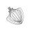KitchenAid KitchenAid 11-σύρμα για 5, 5.5 και 6 Quart Bowl-Lift Μίξερ, Ασημί 1