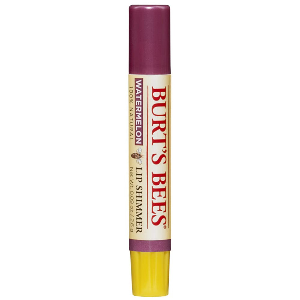 Burt's Bees 100% Natural Moisturizing Lip Shimmer  Watermelon - 1 Tube  0.09 ounce
