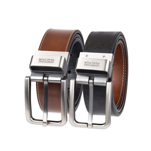 Kenneth Cole Ζώνη Kenneth Cole Ανδρική (Αναστρέψιμη), Καφέ/Μαύρη, 32