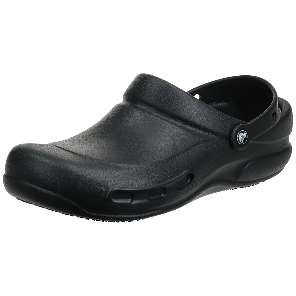 Crocs Unisex Adult Men's and Women's Bistro Clog | Slip Resistant Work Shoes  Black  6 US