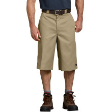 Dickies Herren-Arbeitsshorts mit 15-Zoll-Innennaht und Mehrzwecktasche, Khaki, 34