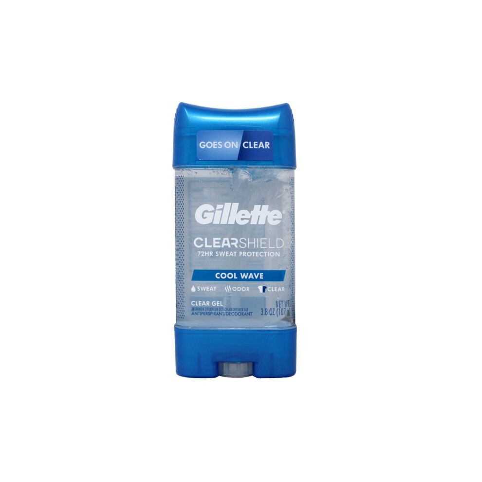 Gillette Anti-Perspirant Deodorant Clear Gel  Cool Wave 3.8 oz-image-OPC-PGS6P7M-NEW