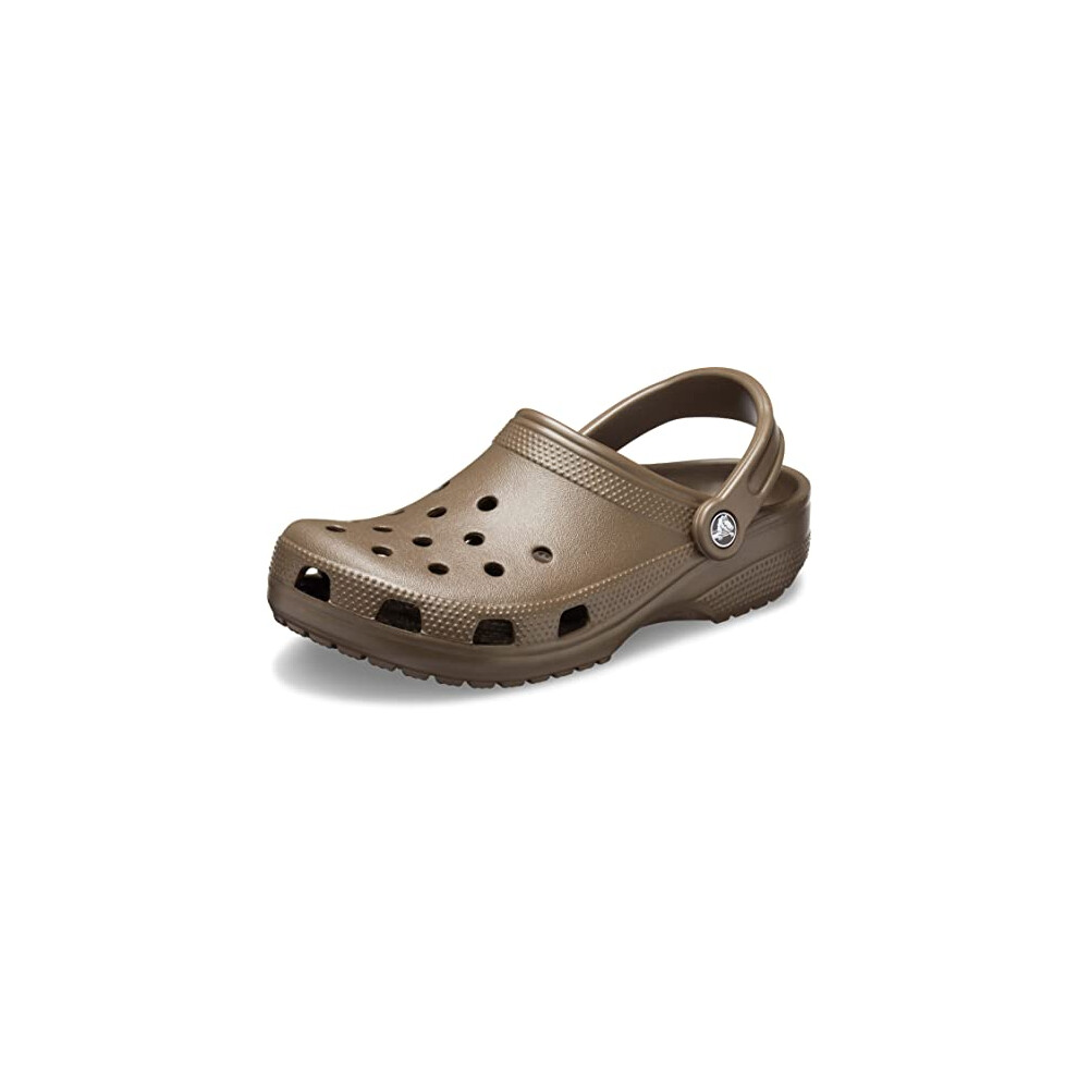 Crocs Unisex-Adult Classic Clogs (Best Sellers)  Chocolate  4 Men/6 Women