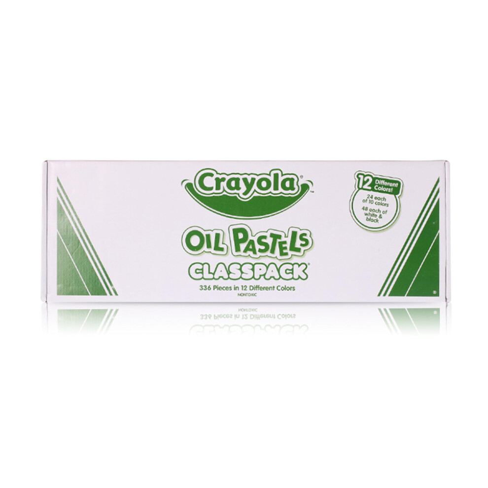 Crayola Oil Pastels Classpack (336ct)  12 Brilliant Opaque Colors  Kids Arts & Crafts  School Supplies for Classrooms  4+