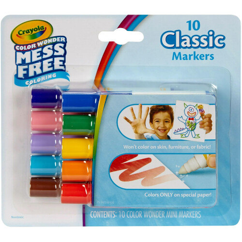 Crayola Color Wonder Mess Gratis frgmarkrer 10-pack