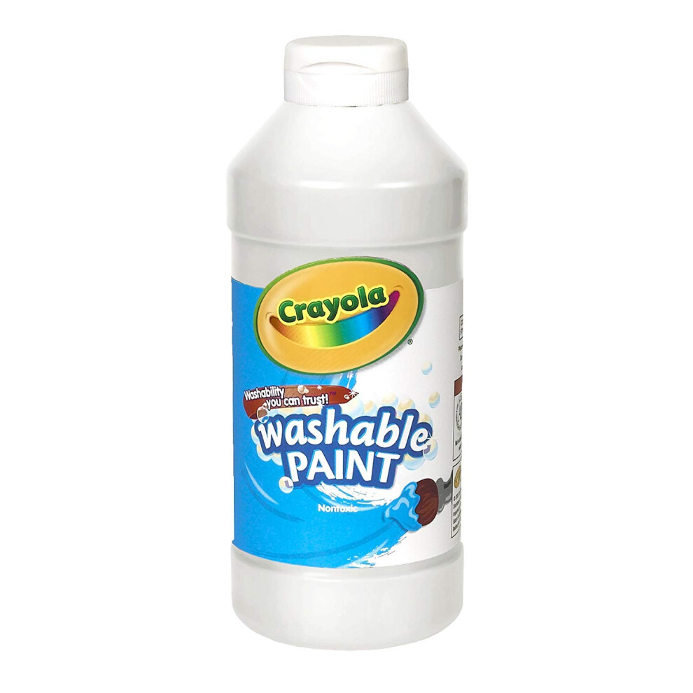 Peinture lavable Crayola blanche 16 oz.