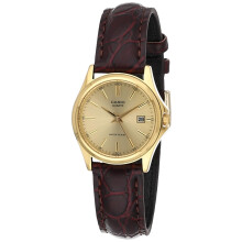 CASIO COLLECTION Mod. LADY DATE LEATHER - GOLD