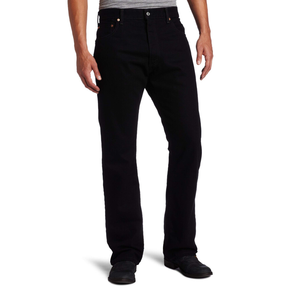 Levis Mens 517 Boot cut Jean  Black  33x34