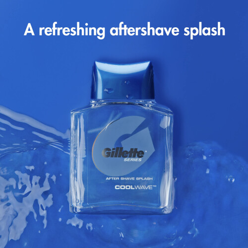 Gillette Gillette A s   rie Aftershave Splash Cool Wave 3.3 FL OZ Garrafa (pacote de 6) 1